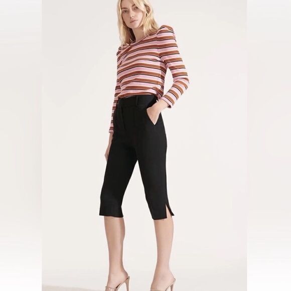 NWOT Veronica Beard High Waist Cropped Pants - Picture 1 of 11